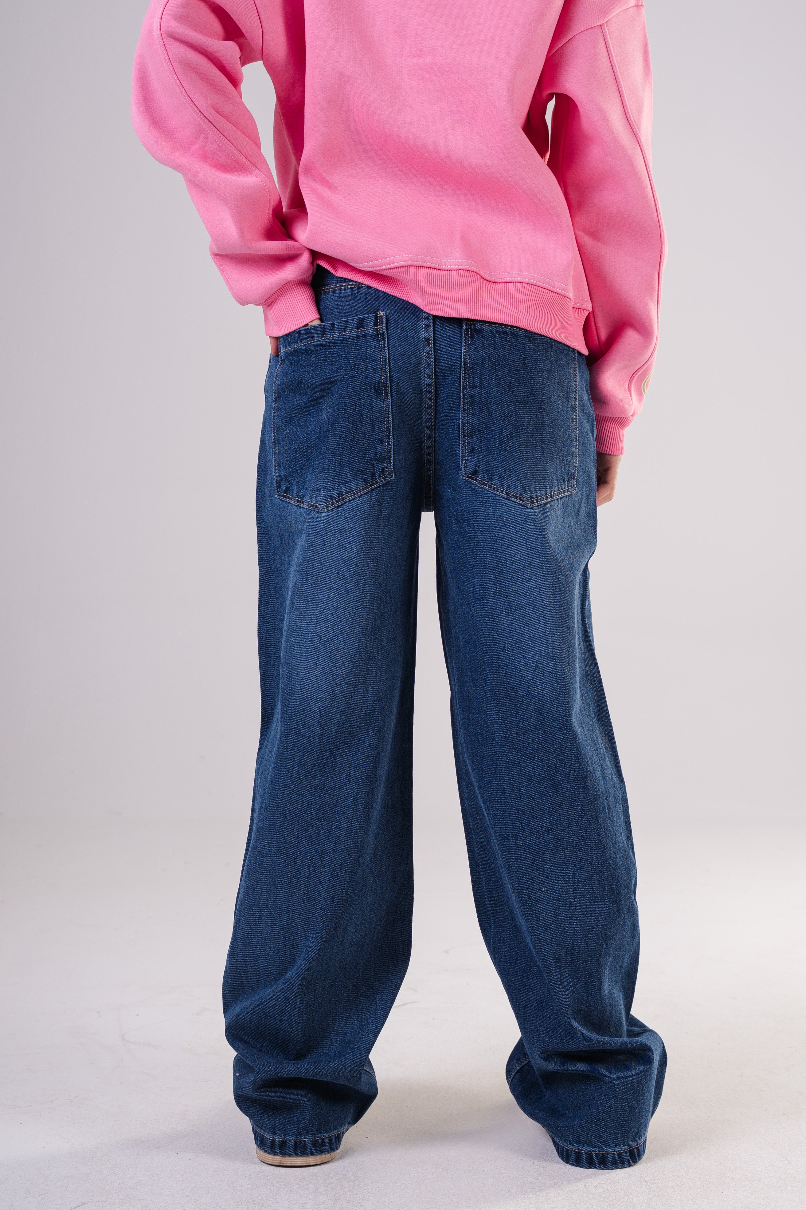 Girls Relaxed Fit Baggy Jeans