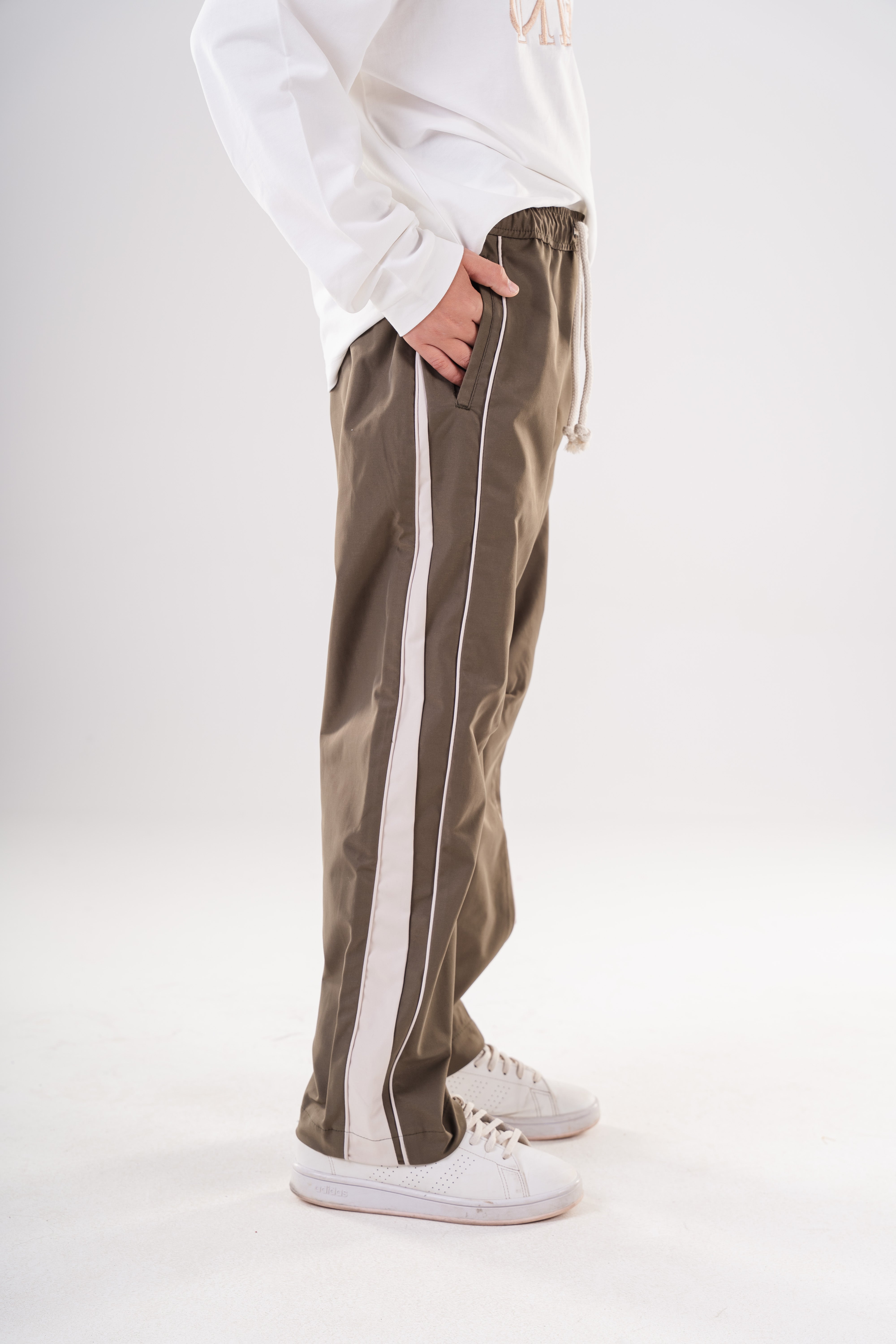 Boys Wide-Leg Streetwear Pants with Drawcord
