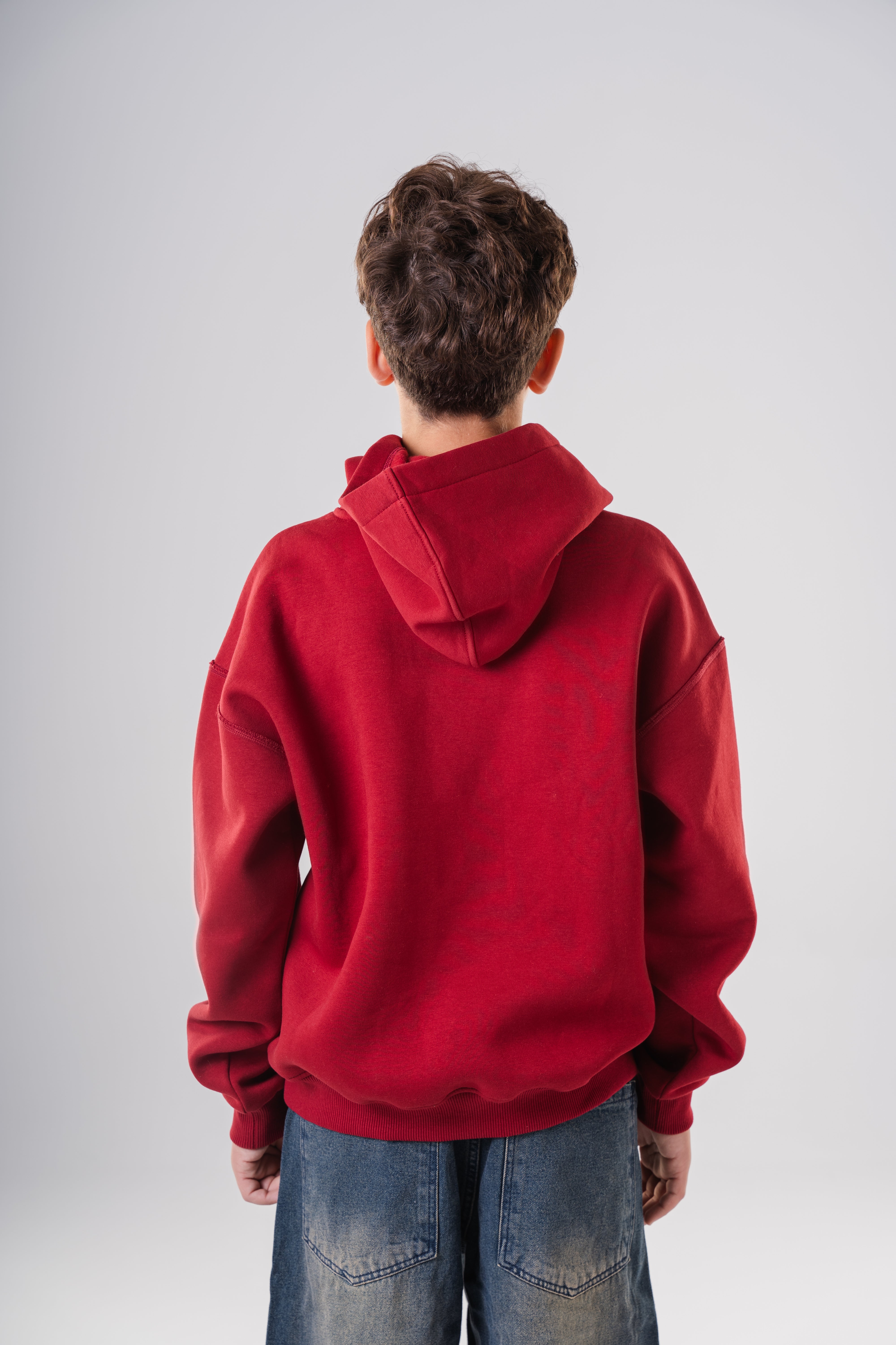 Oversized Hoodie with Eagle Graphic For Boys