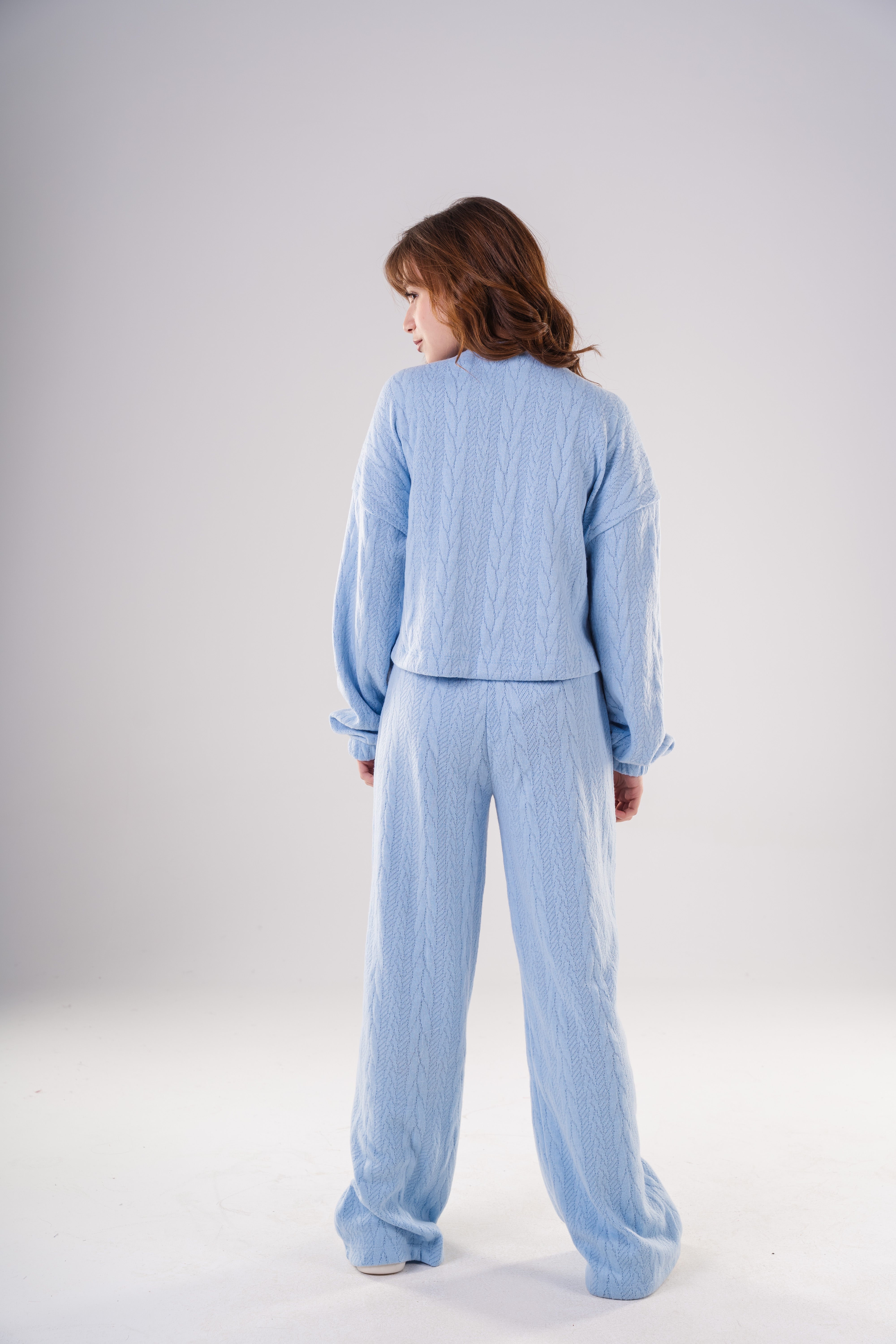 Girls Cozy Knitted Loungewear Set