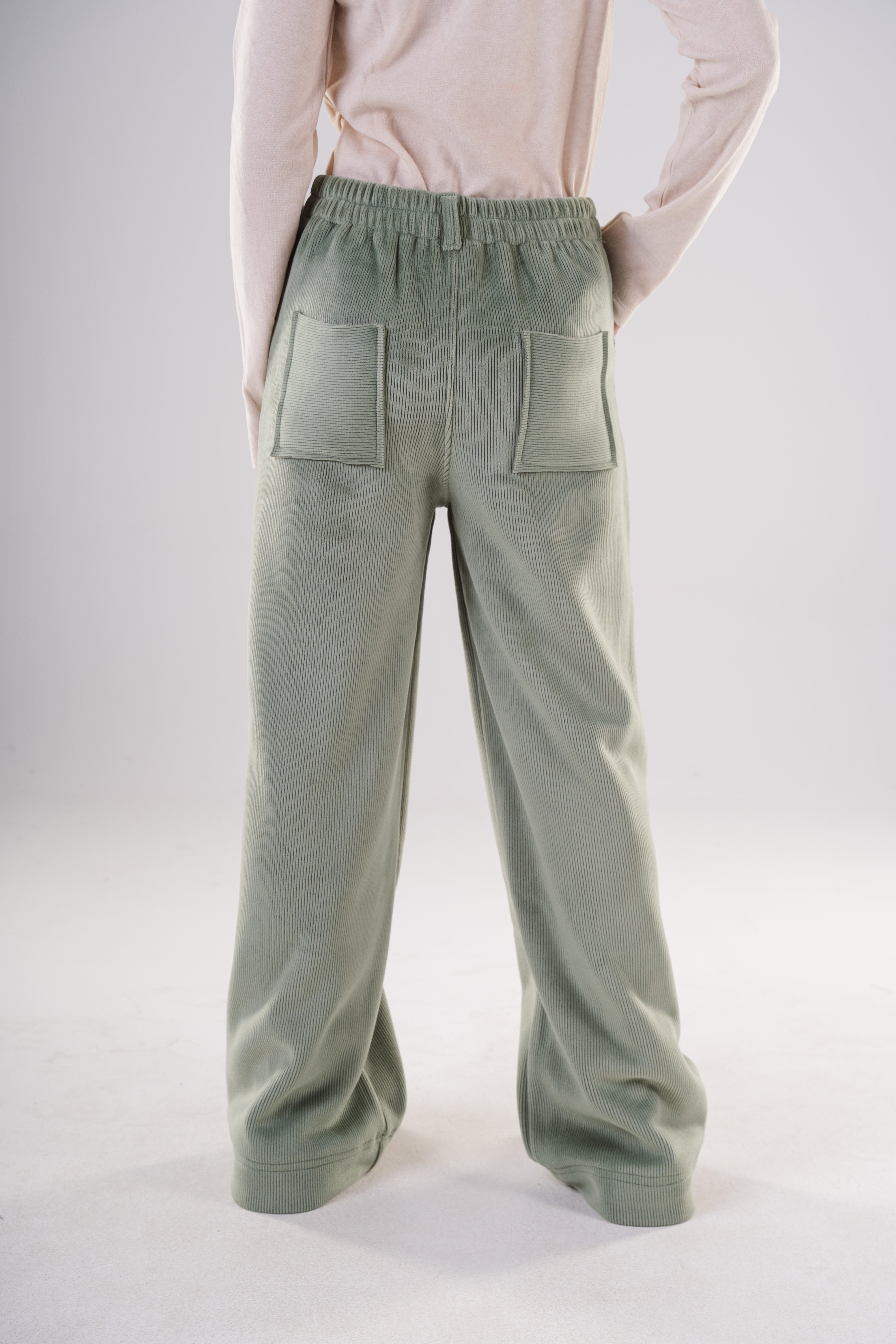 Girls' Corduroy Wide-Leg Trousers