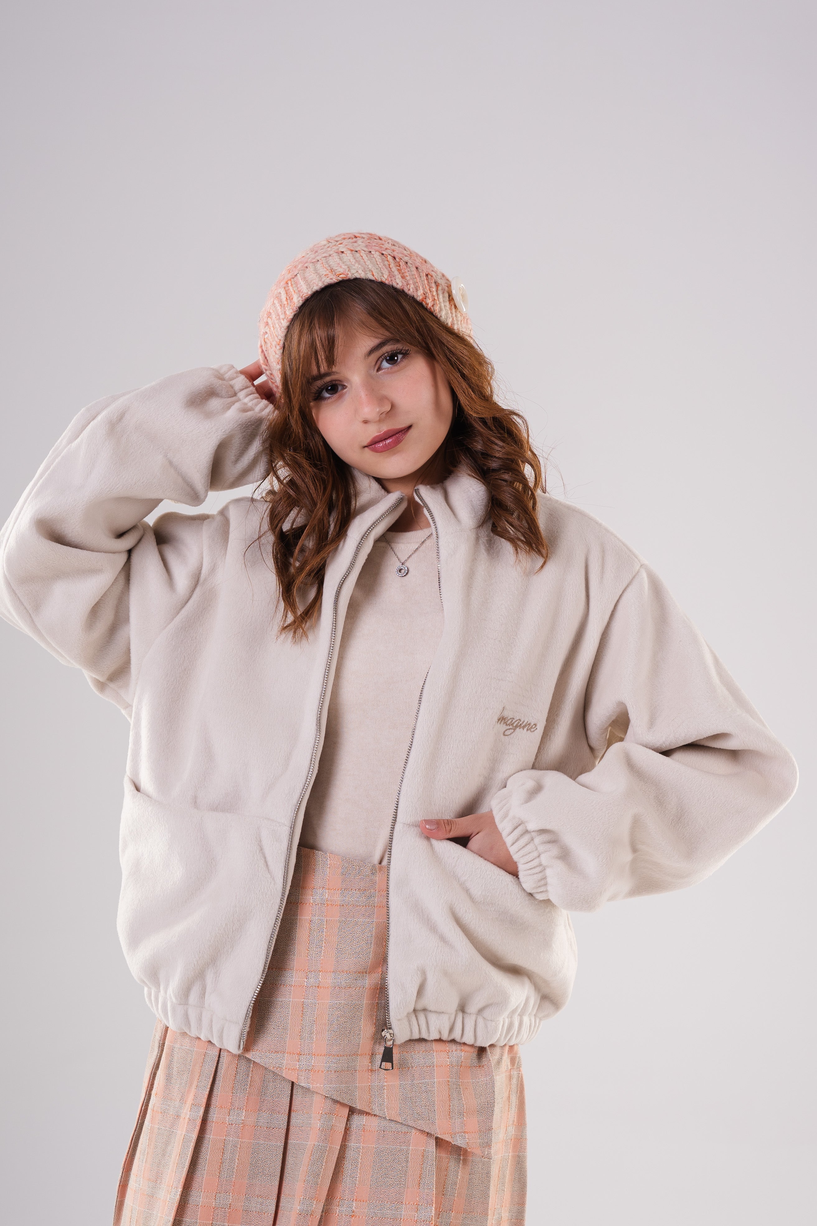 Girls Classic Faux Fur Jacket