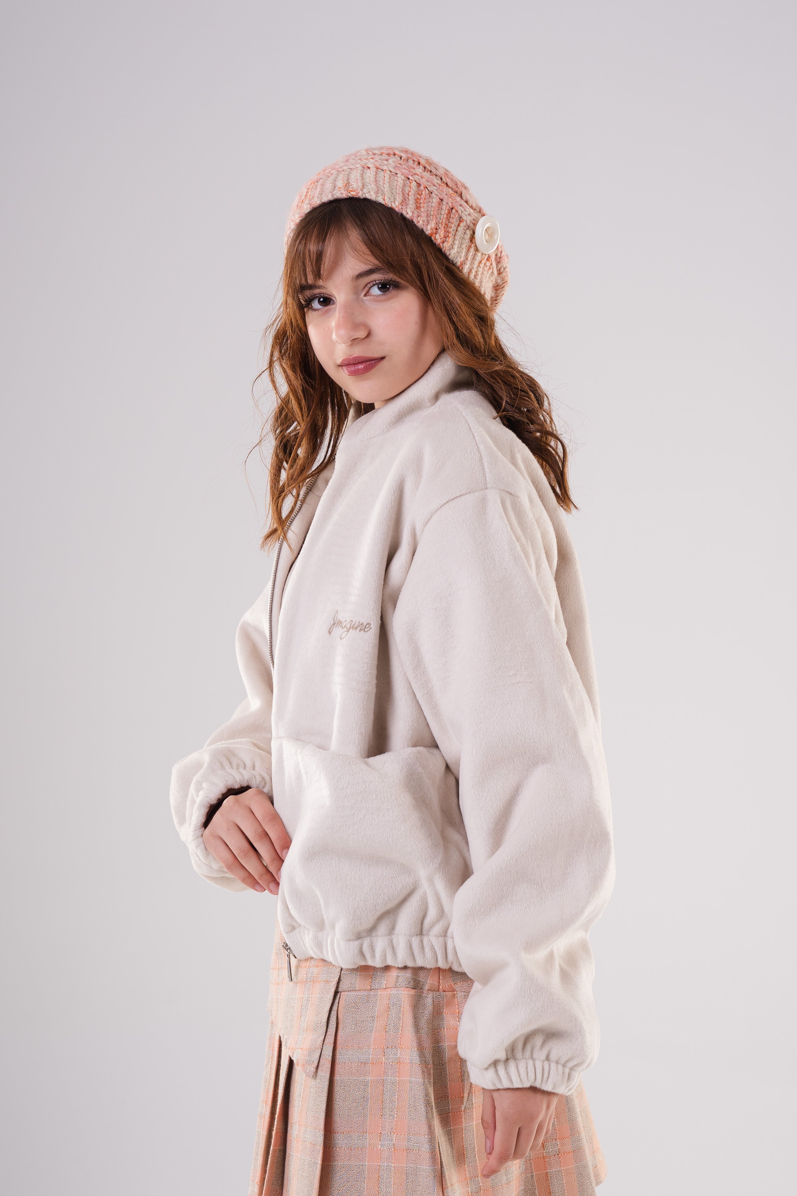 Girls Classic Faux Fur Jacket