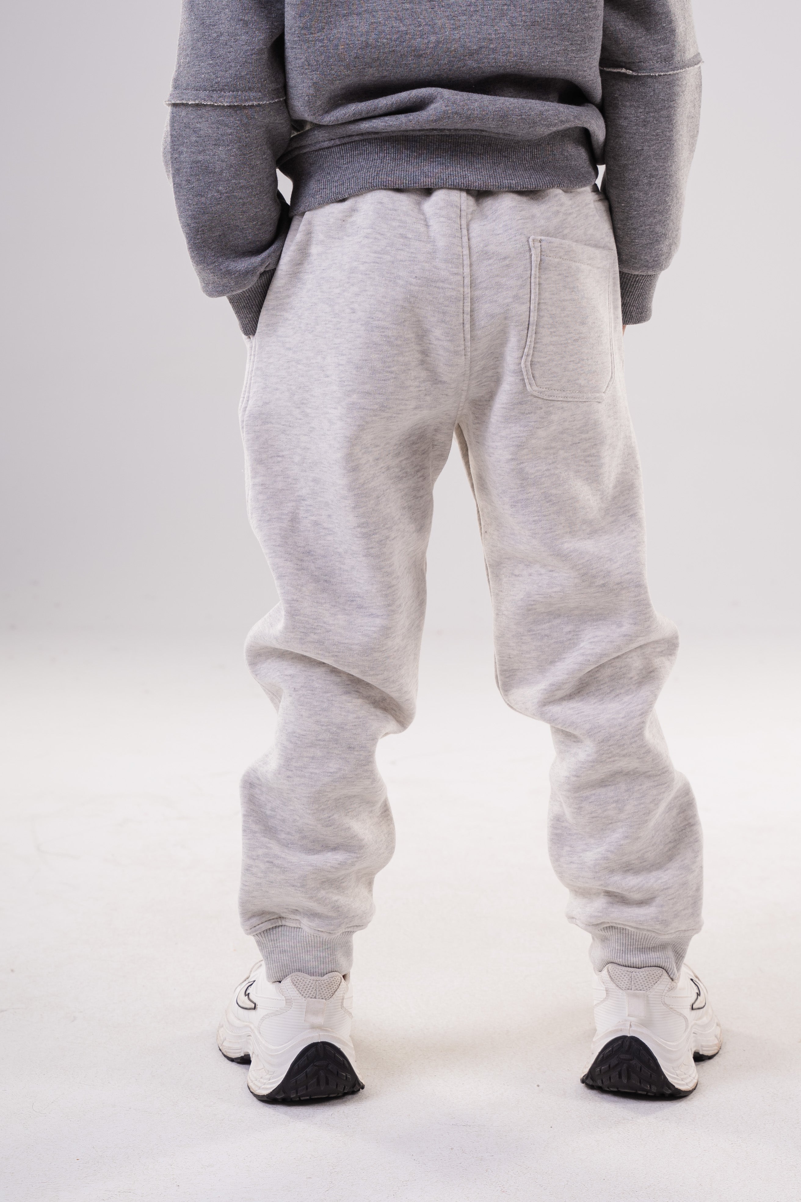 Boy's Classic Fleece Joggers with Ankle Zippers