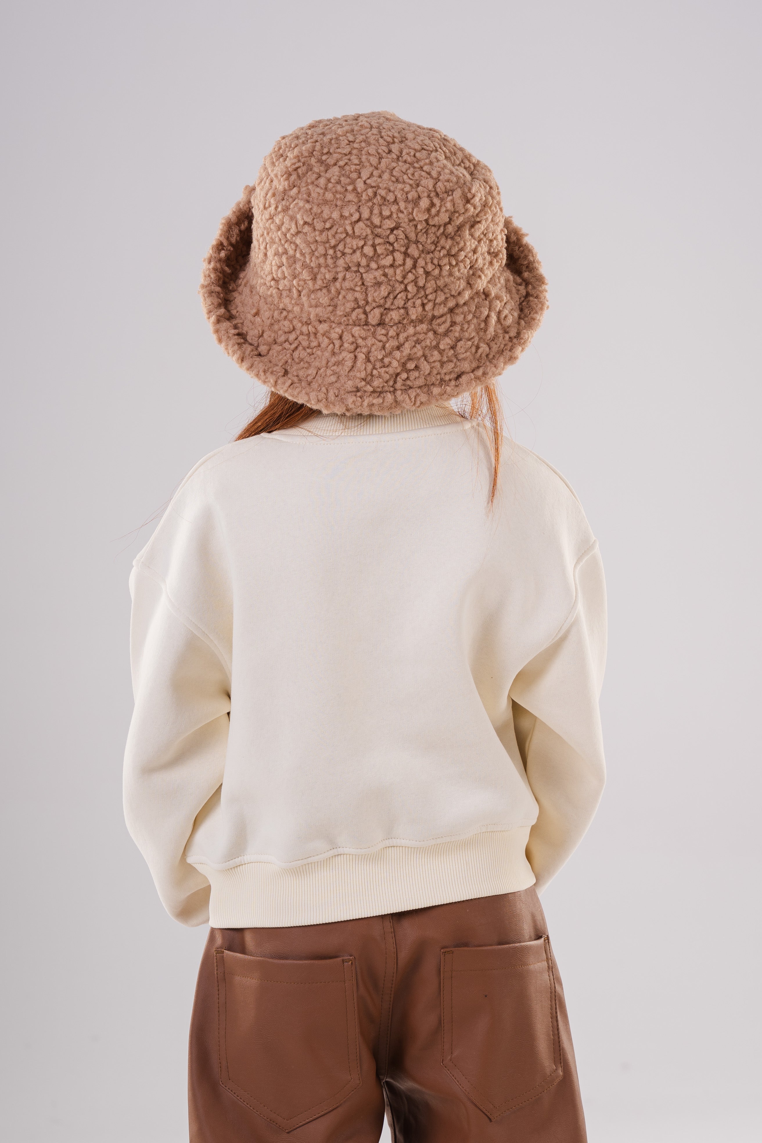 Girls Oversized Sweatshirt with Appliqué Star