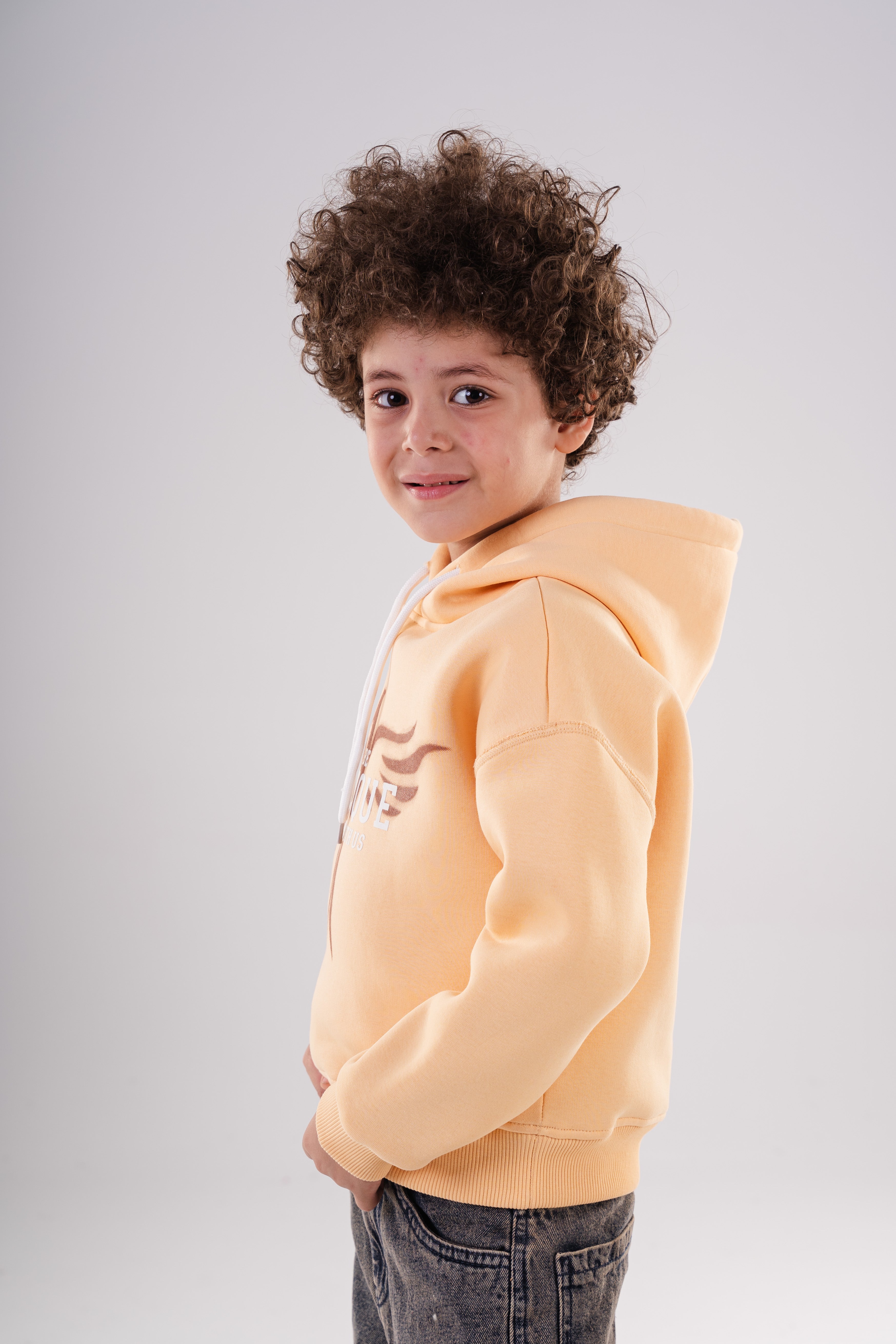 Oversized Hoodie with Eagle Graphic For Boys