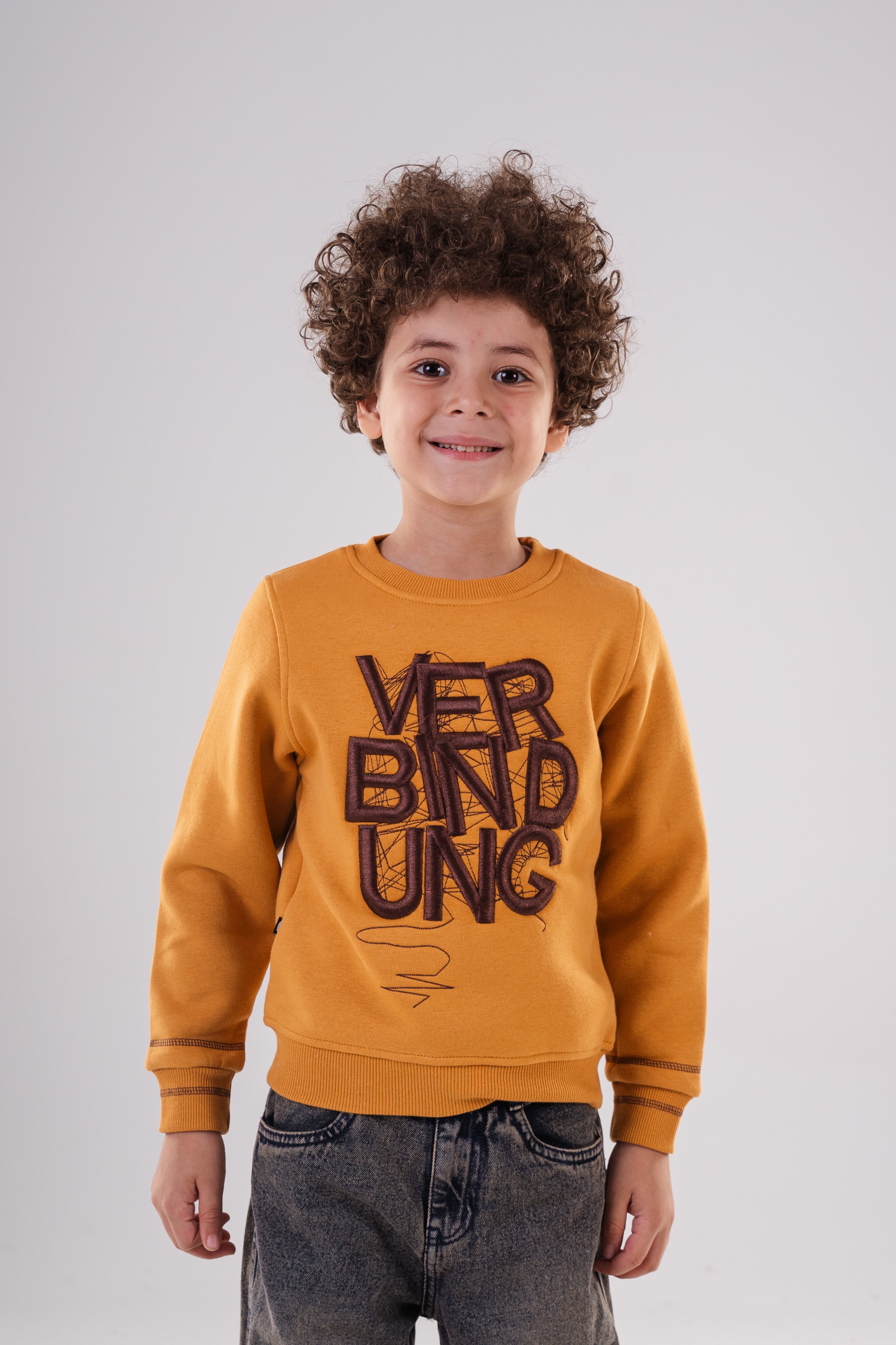 Boy's Crewneck Sweatshirt with  Embroidery