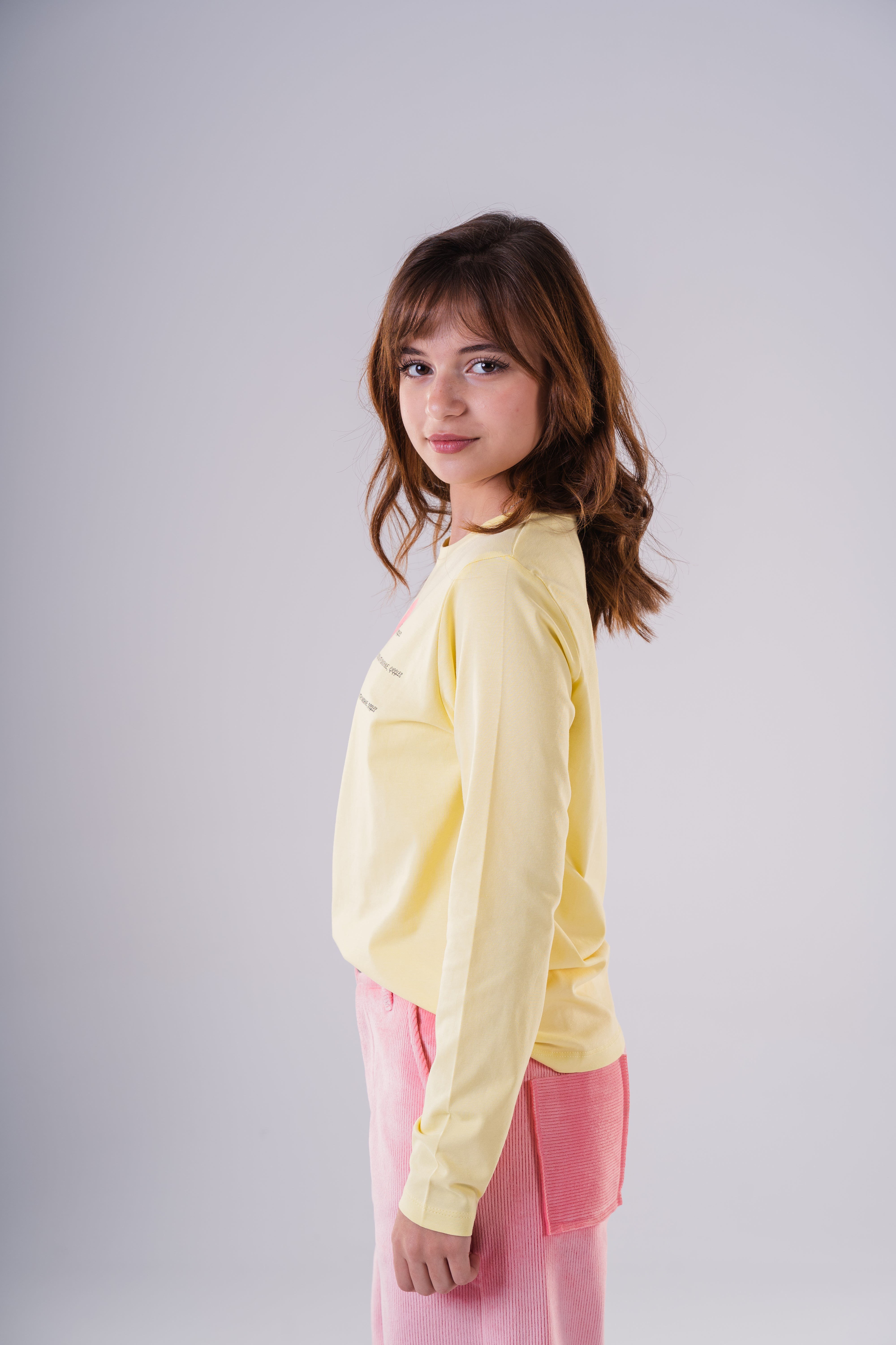 Girls Floral Print Casual Sweatshirt