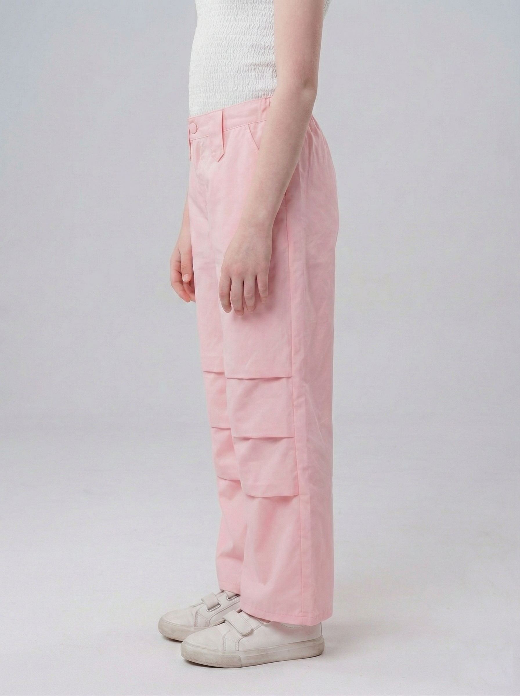 Girls’ Tiered Wide-Leg Trousers – Trendy High-Waisted Layered Fashion Pants