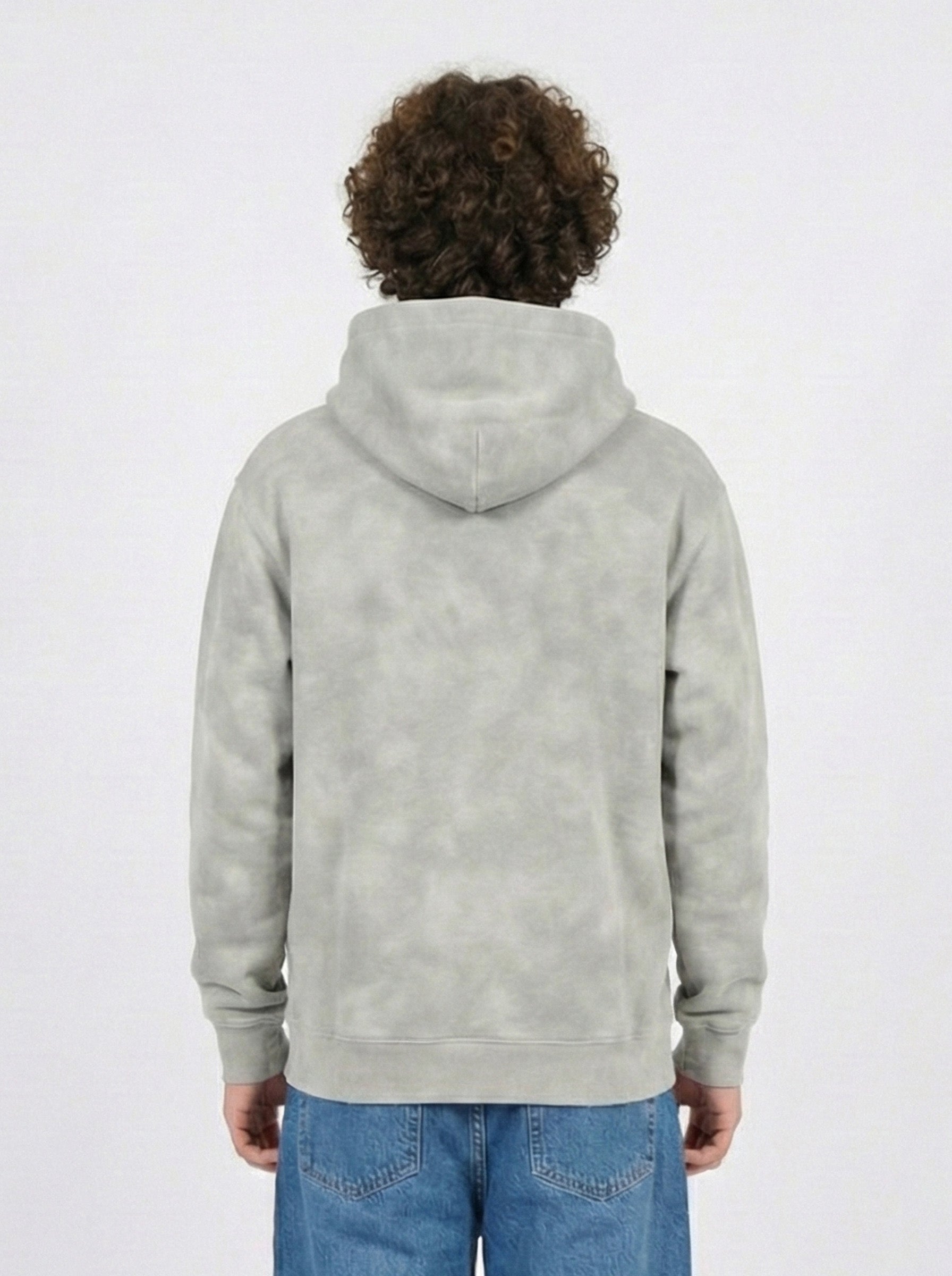 Boys Stone Washed Fleece Hoodie with Rivet Accents