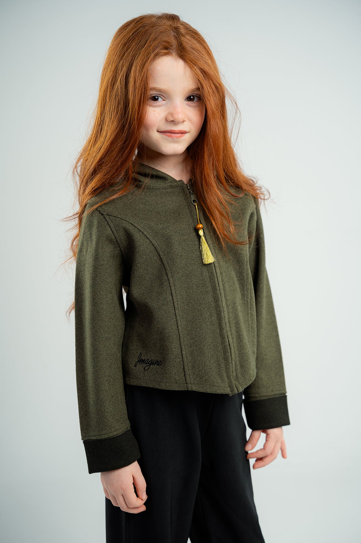 Olive Girls Gogh jacket With Hood