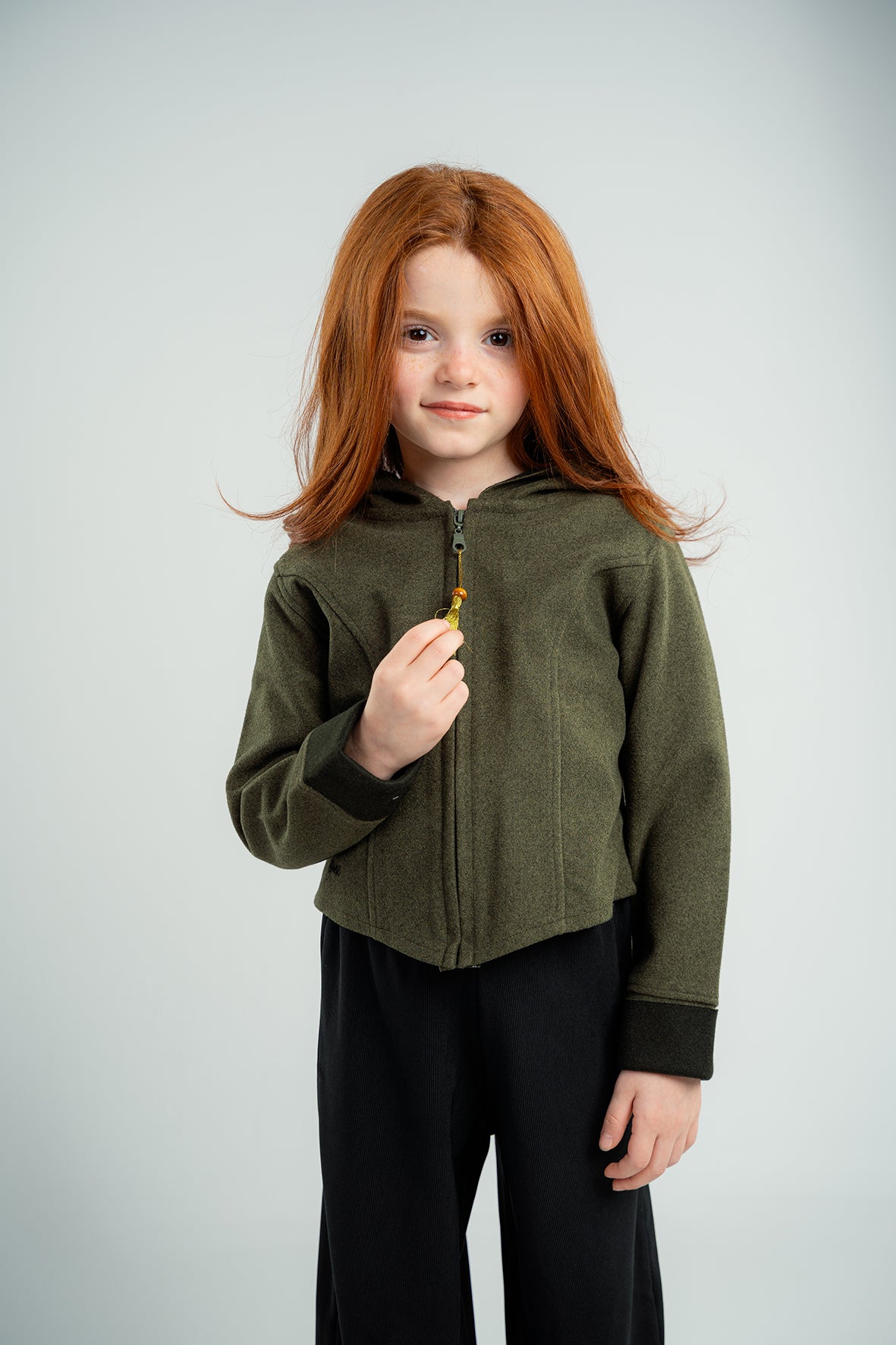 Olive Girls Gogh jacket With Hood