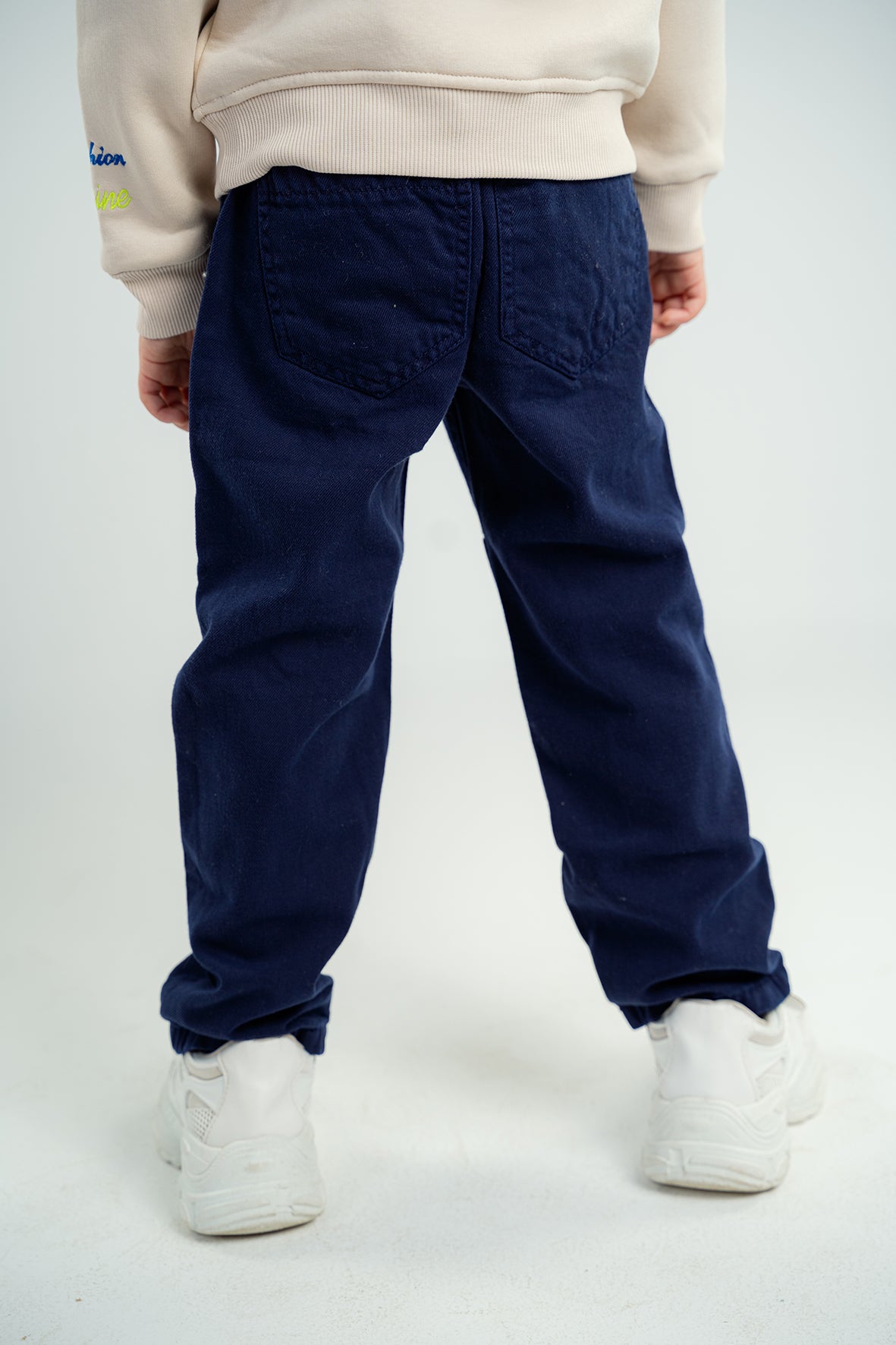 Boys Navy Cargo Trousers